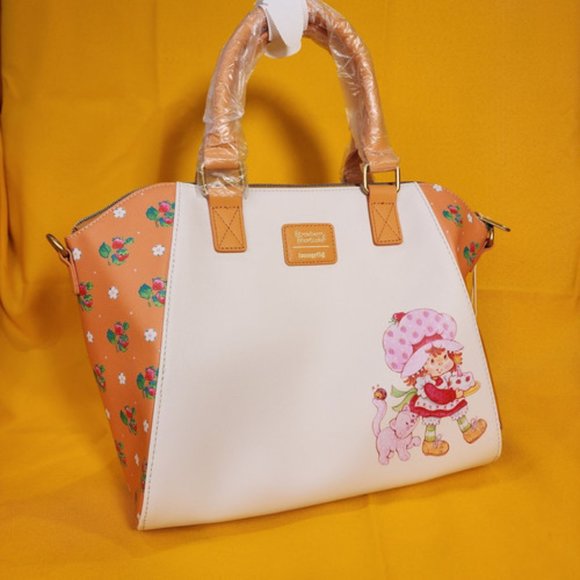 Loungefly Strawberry Shortcake & Friends Birthday Cake Satchel Handbag NEW - Picture 7 of 13